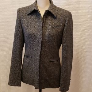 Ralph Lauren Jacket Blazer Herringbone Wool